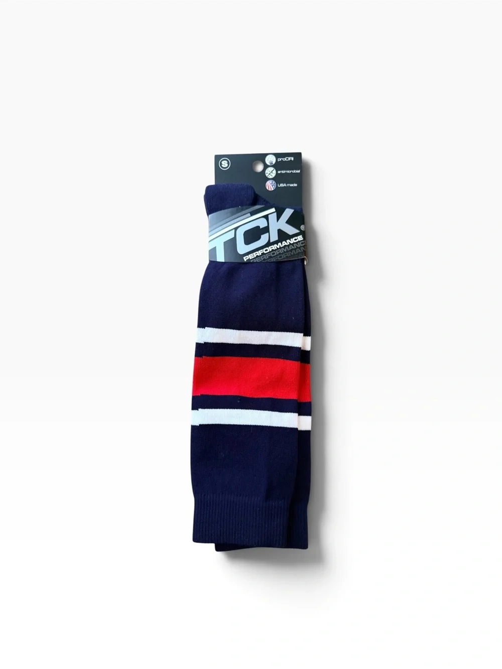 TCK Dugout Series OTC Baseball Softball Socks Navy White Scarlet Small NWT USA